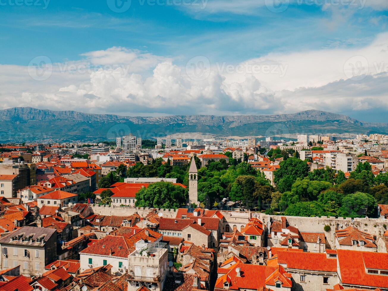 Beautiful Scenic Overlook of a Historic Coastal City View photo
