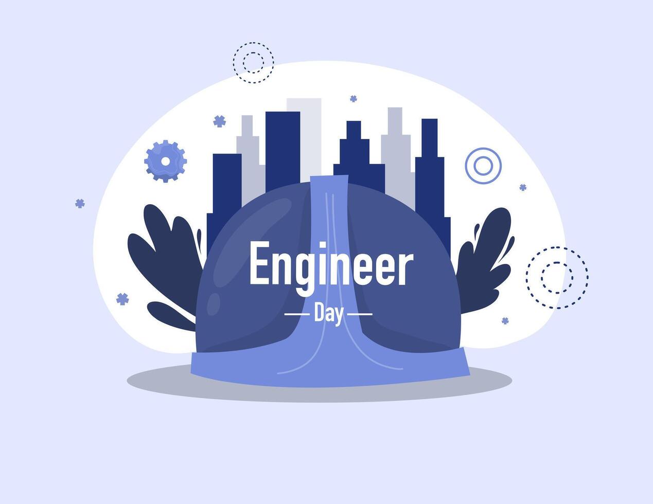 concept, art, engineer, day, social, media, design, blueprint, innovation, profession, tool, gears, system, technology, mechanical, drawing, helmet, factory, career, plan vector