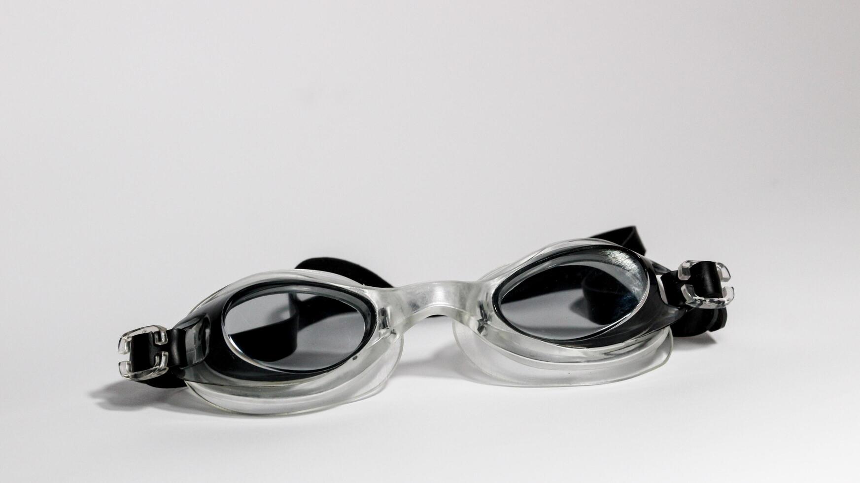 swimming goggles isolated on white, photo