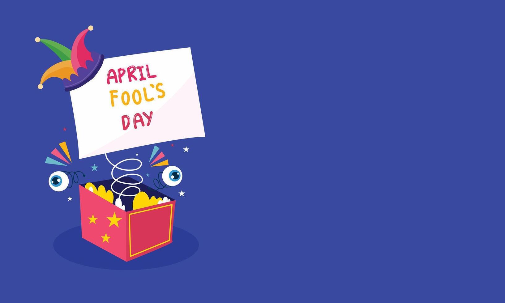 April Fools Background with Laughter and Joy Theme vector