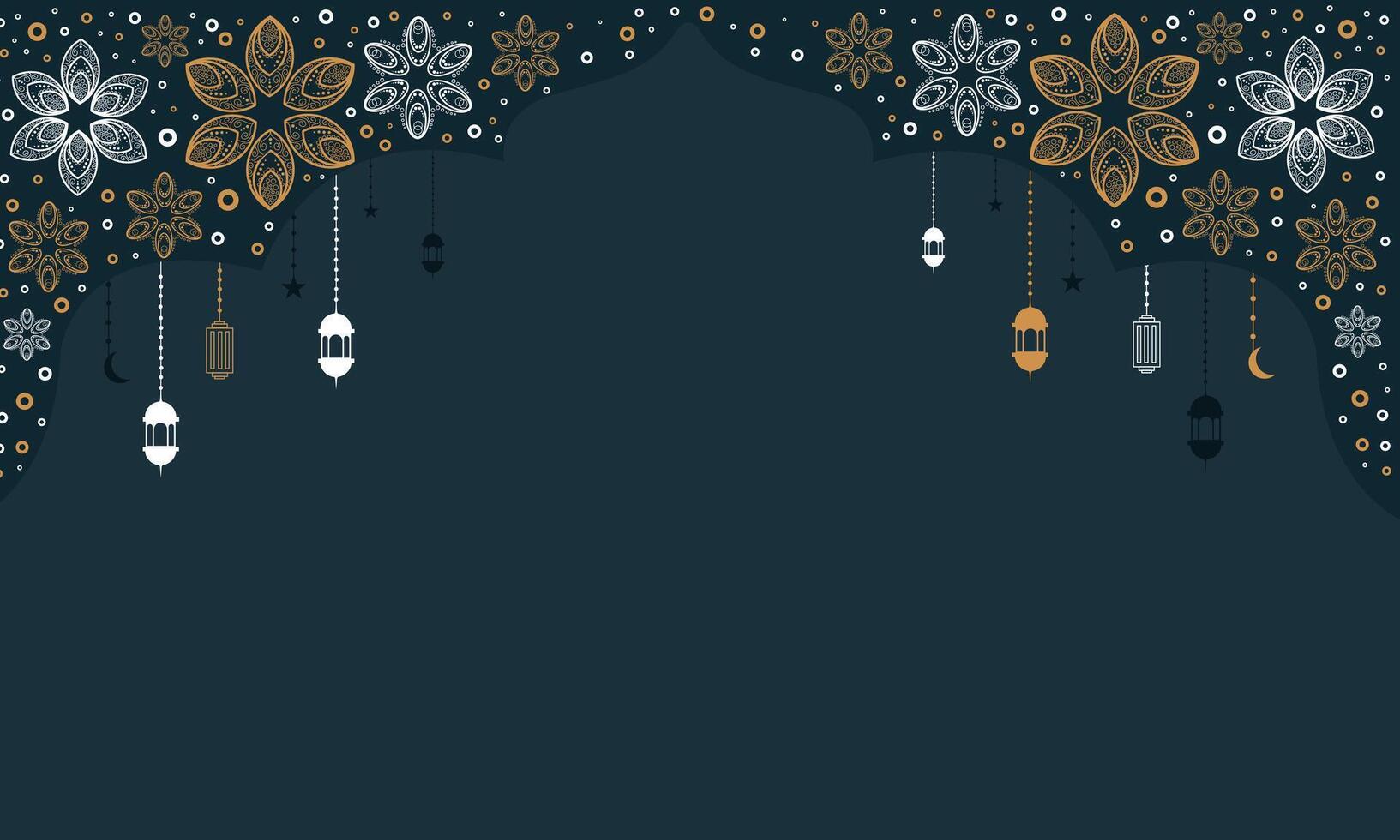 Islamic New Year Background for Poster Design vector