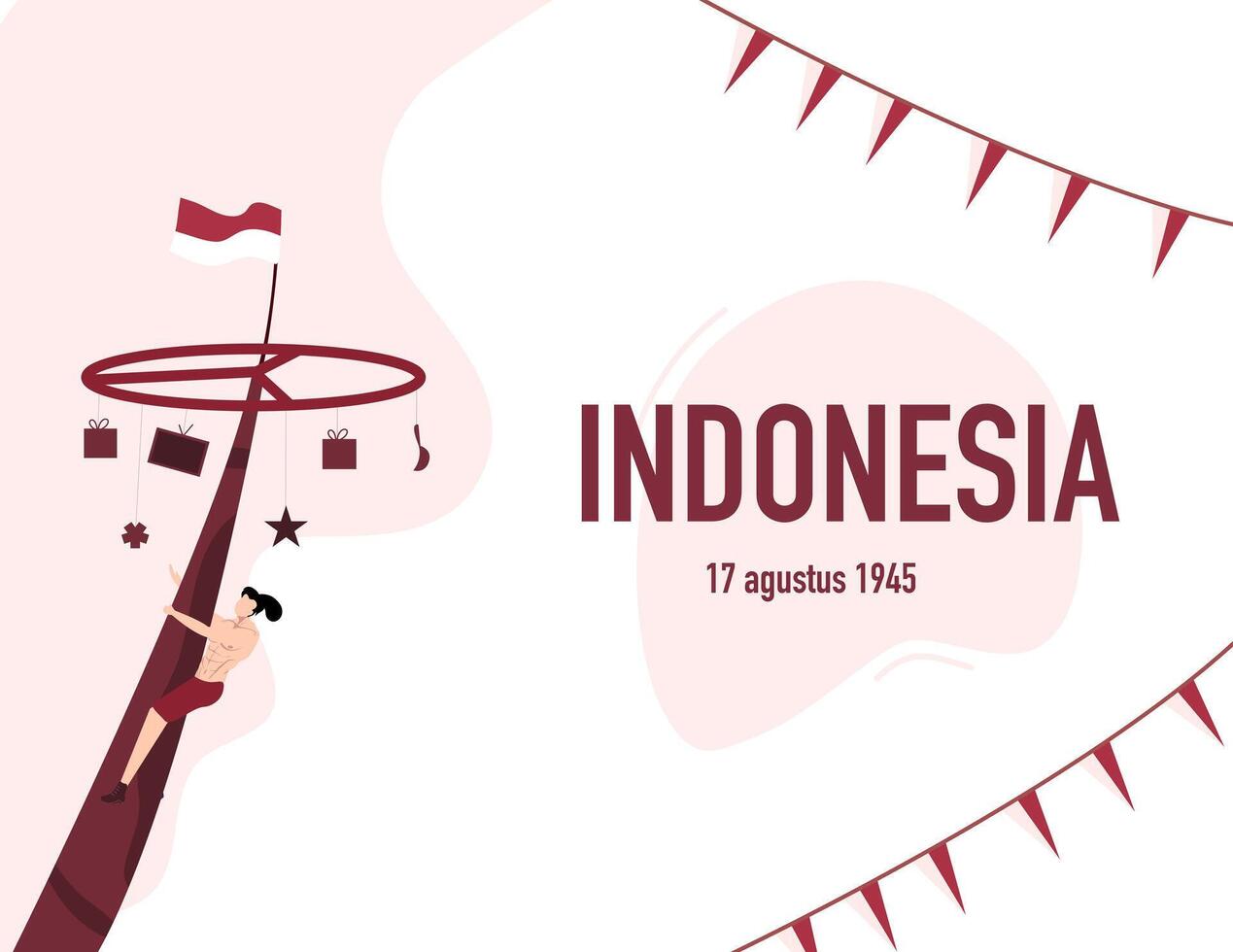 Honoring Heroes of the Indonesian Revolution vector