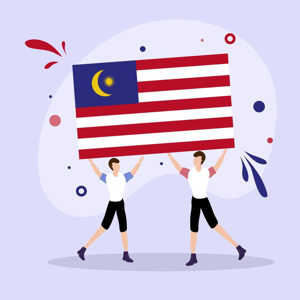 Poster for Malaysian National Day Event vector