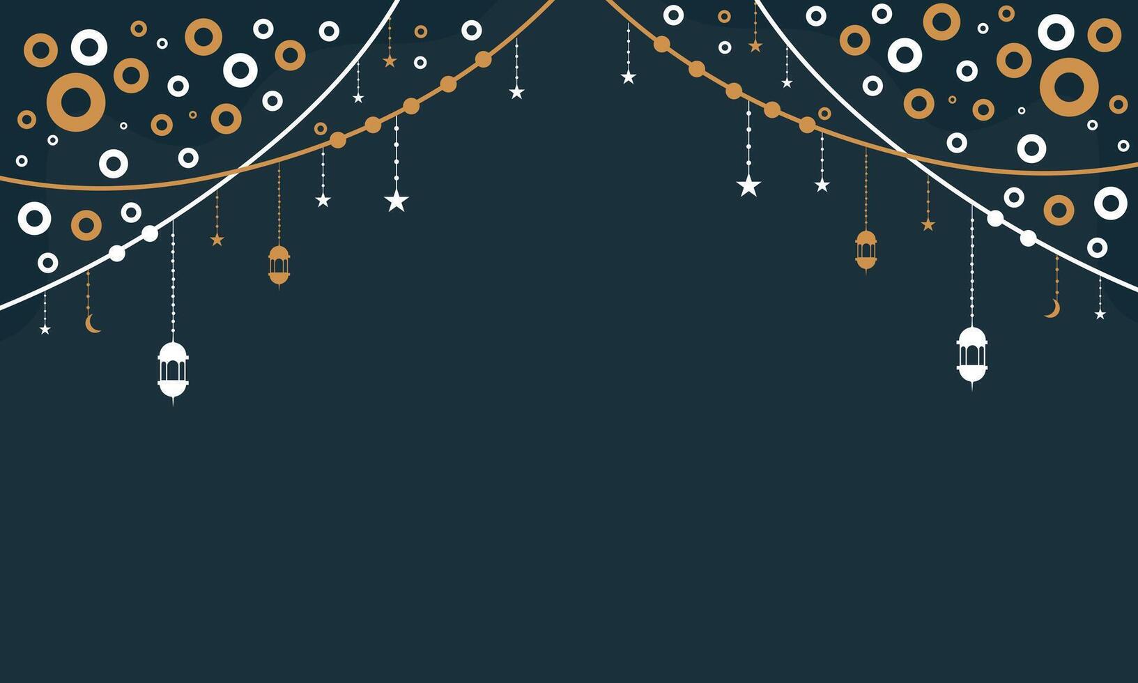 Minimalist Ramadan Background with Arabic Details vector