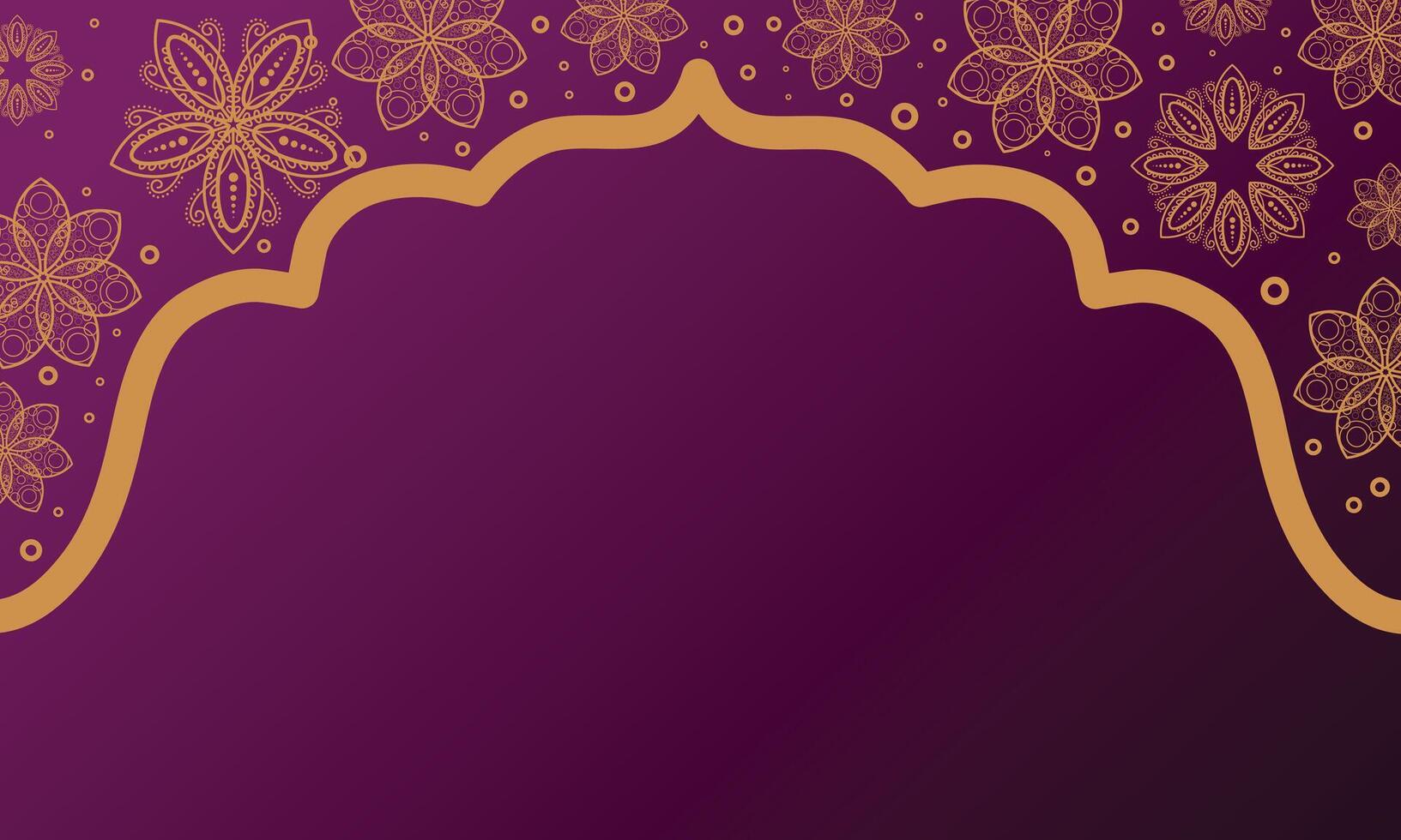 Islamic New Year Background with Mosque Scene vector