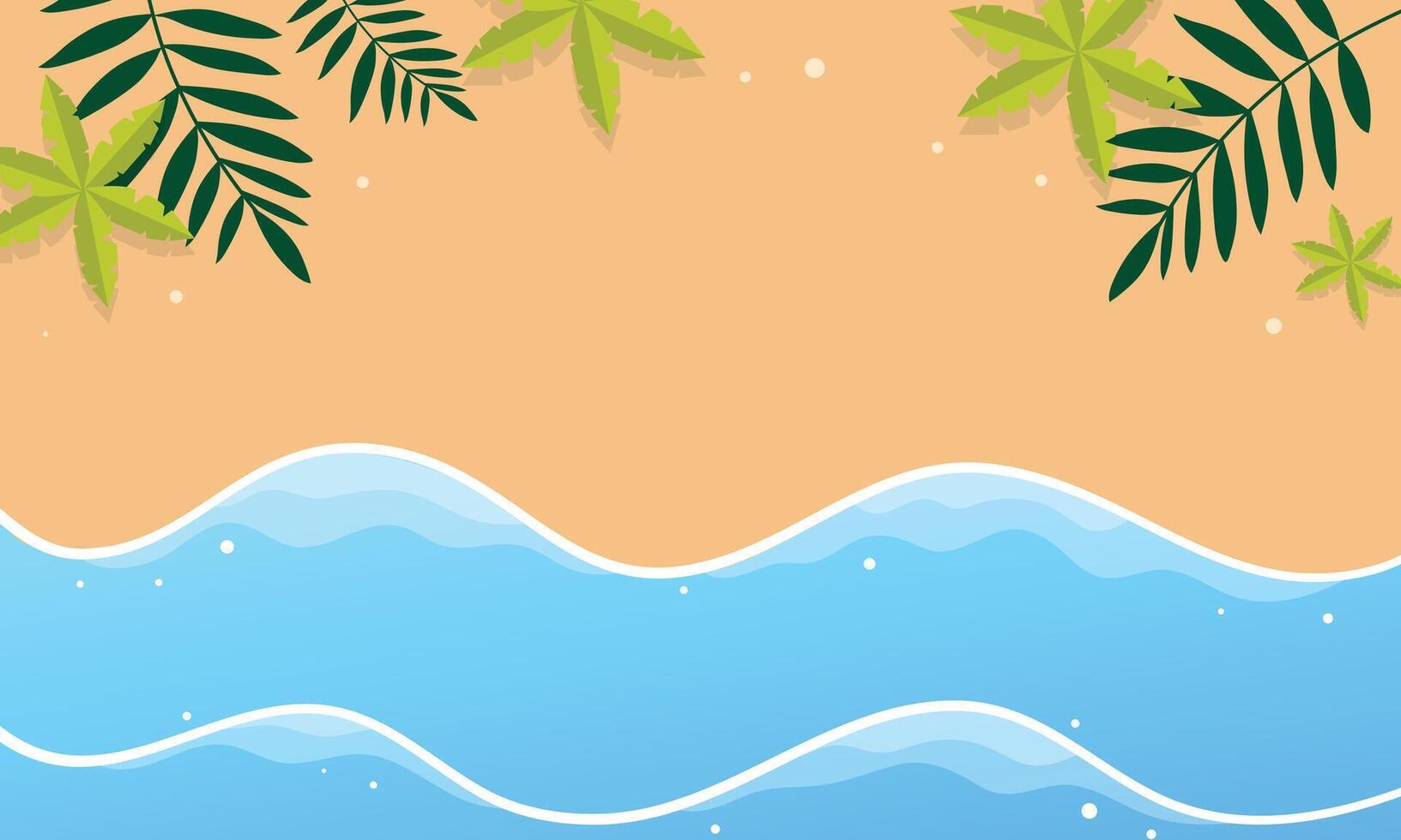 Tropical Summer Background with Palm Leaves vector