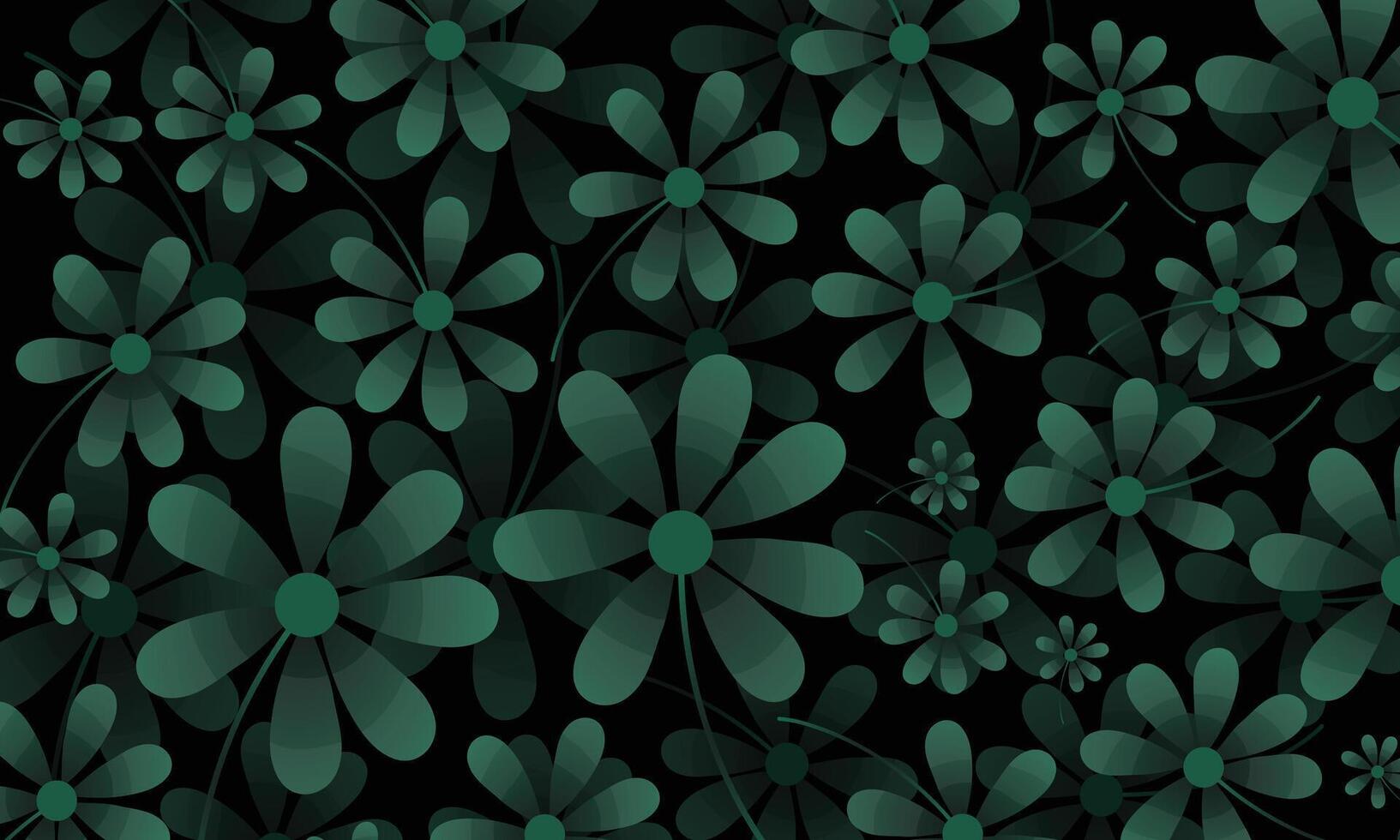 Modern Nature Website Template with Big Leaves Illustration vector