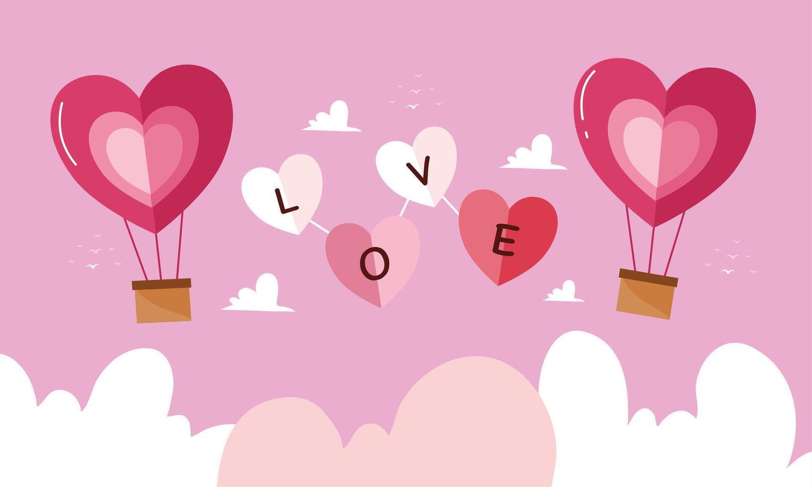 Abstract Red and Pink Valentine Theme vector