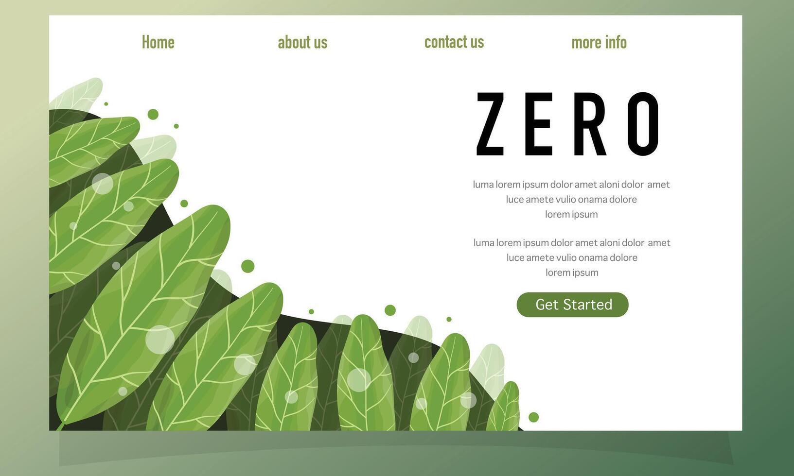 Vibrant Green Leaf Nature Background vector