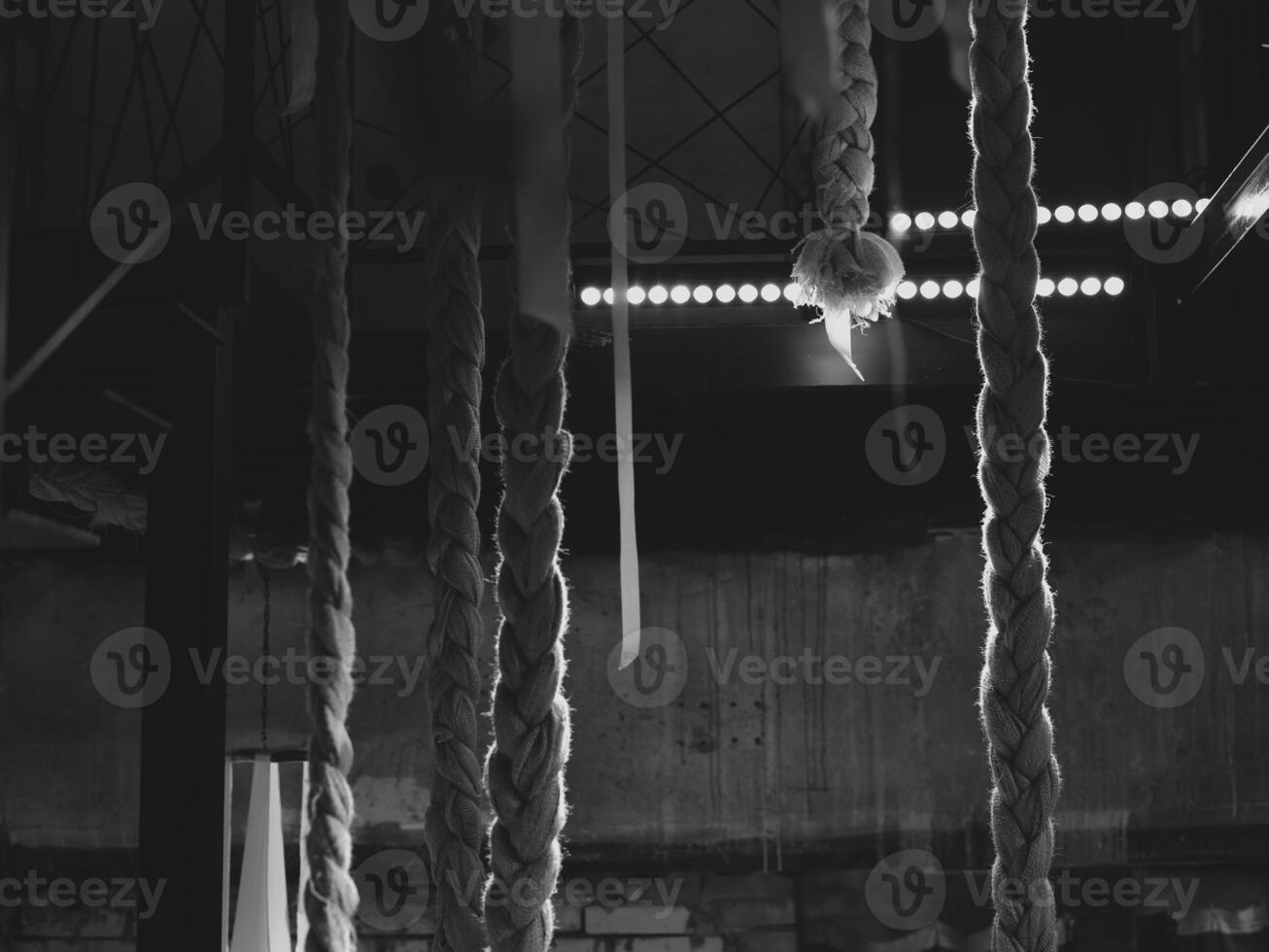 This is an Artistic Display of Ropes beautifully showcased in the Soft Dim Light photo