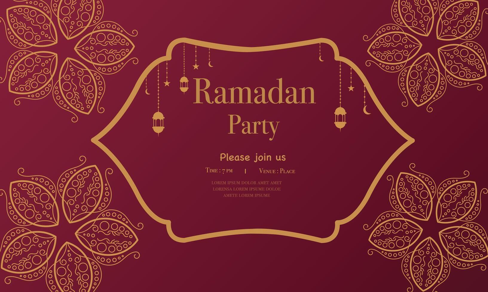 Ramadan Background for Digital and Print Design vector