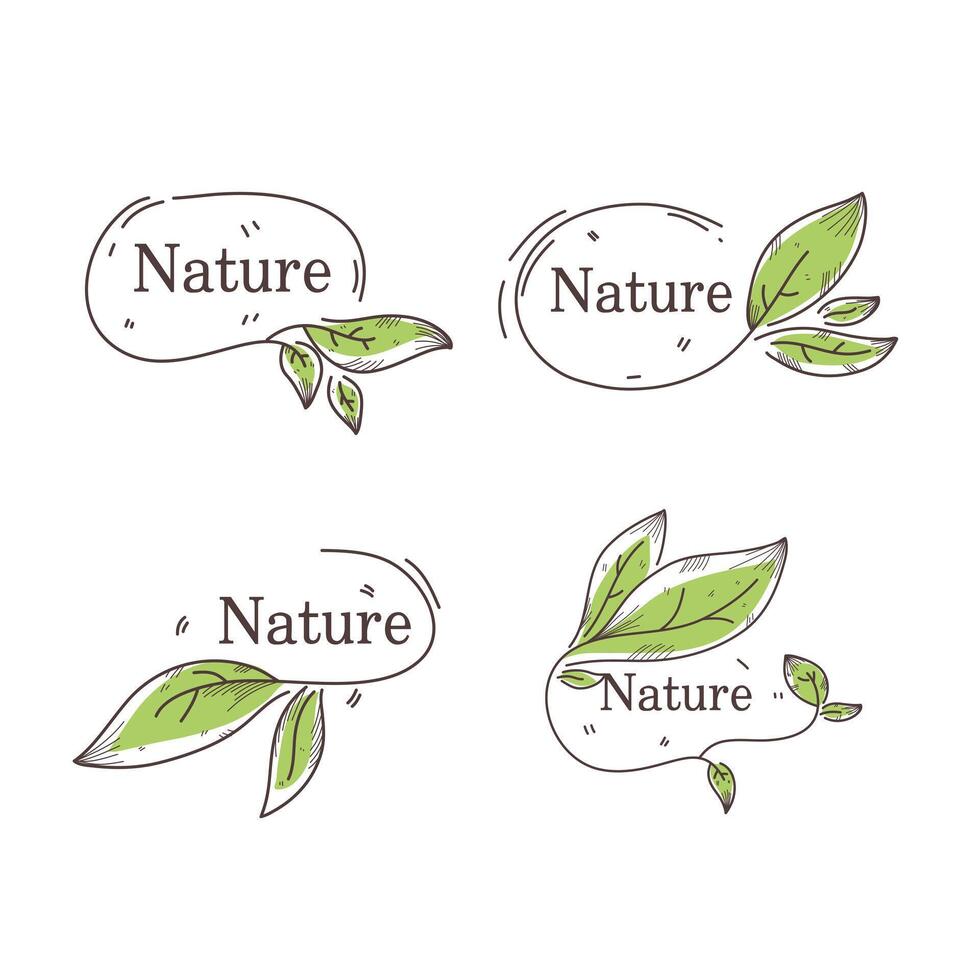 Floral and Botanical Logo Kit Feminine and Elegant vector