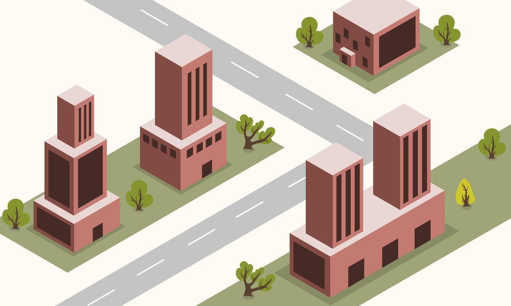 Isometric Neighborhoods and Residential Blocks vector