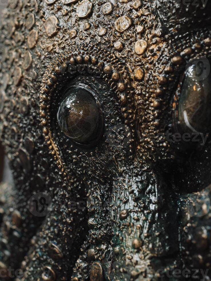 An intricate sculpture of an octopus beautifully capturing the enchanting mystique of marine life photo