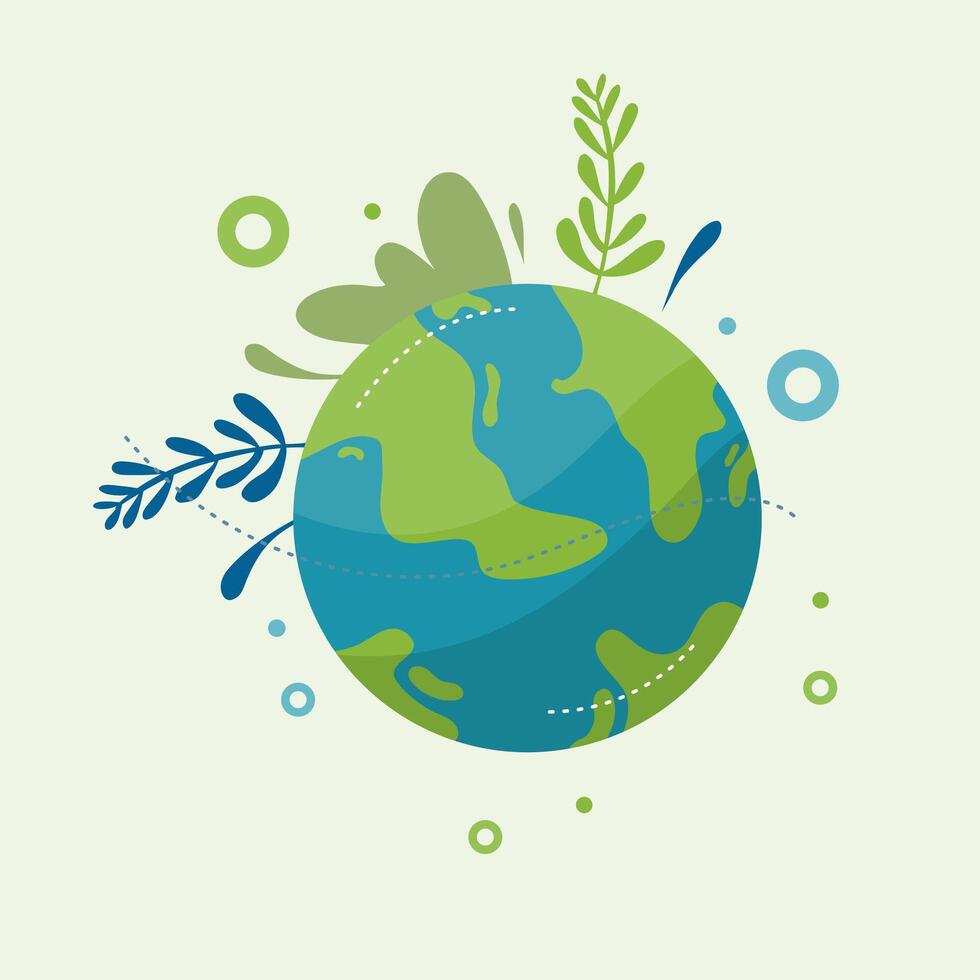 Simple Habits to Practice on Earth Day vector