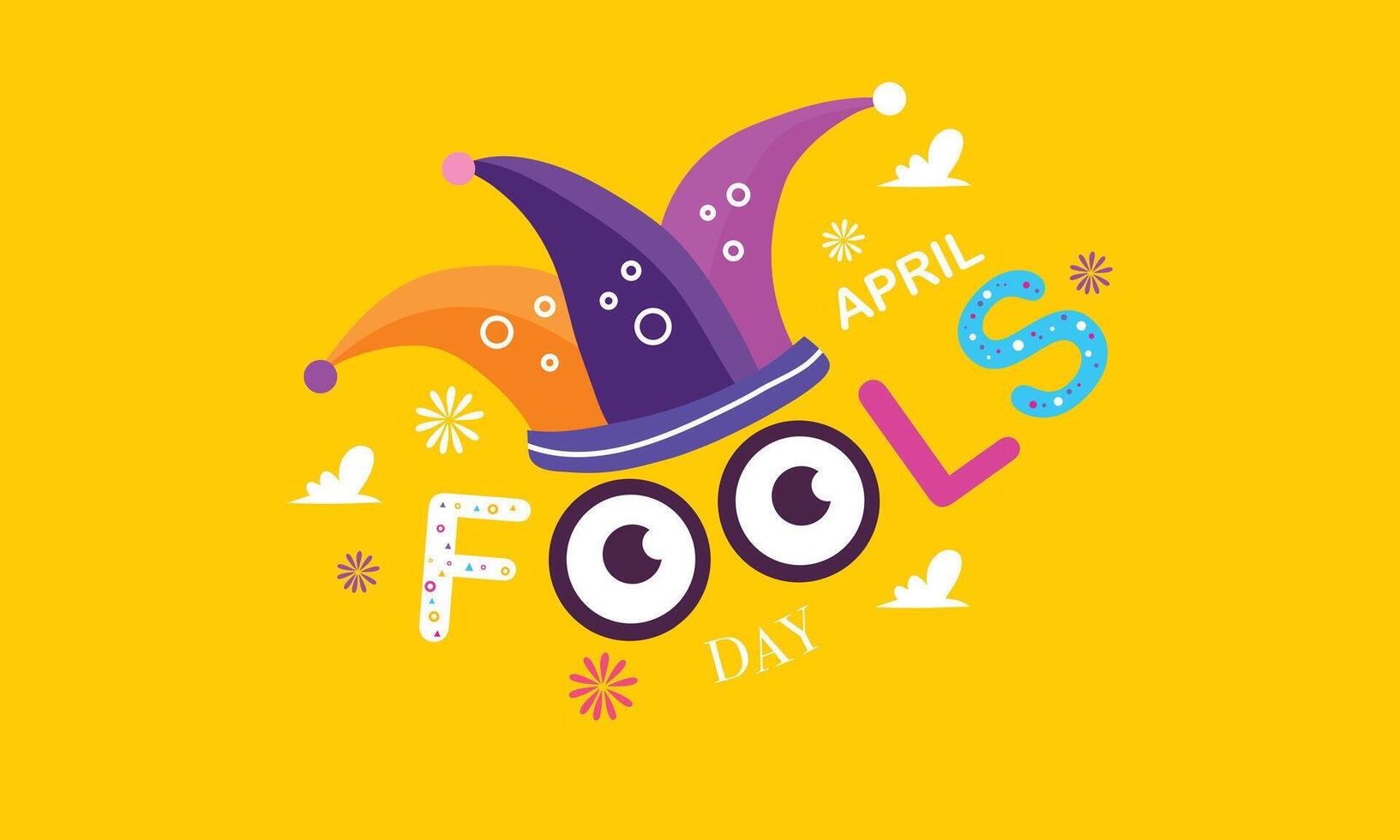 April Fools Hat Logo Design vector