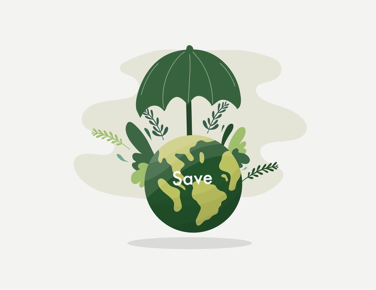 Save the Planet Together Through Global Green Action vector