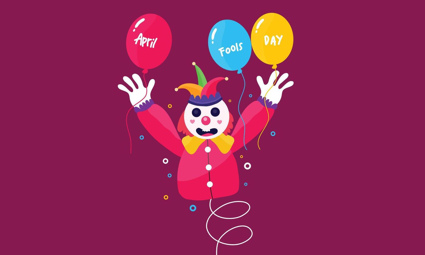 April Fools Day Surprise Celebration Poster vector