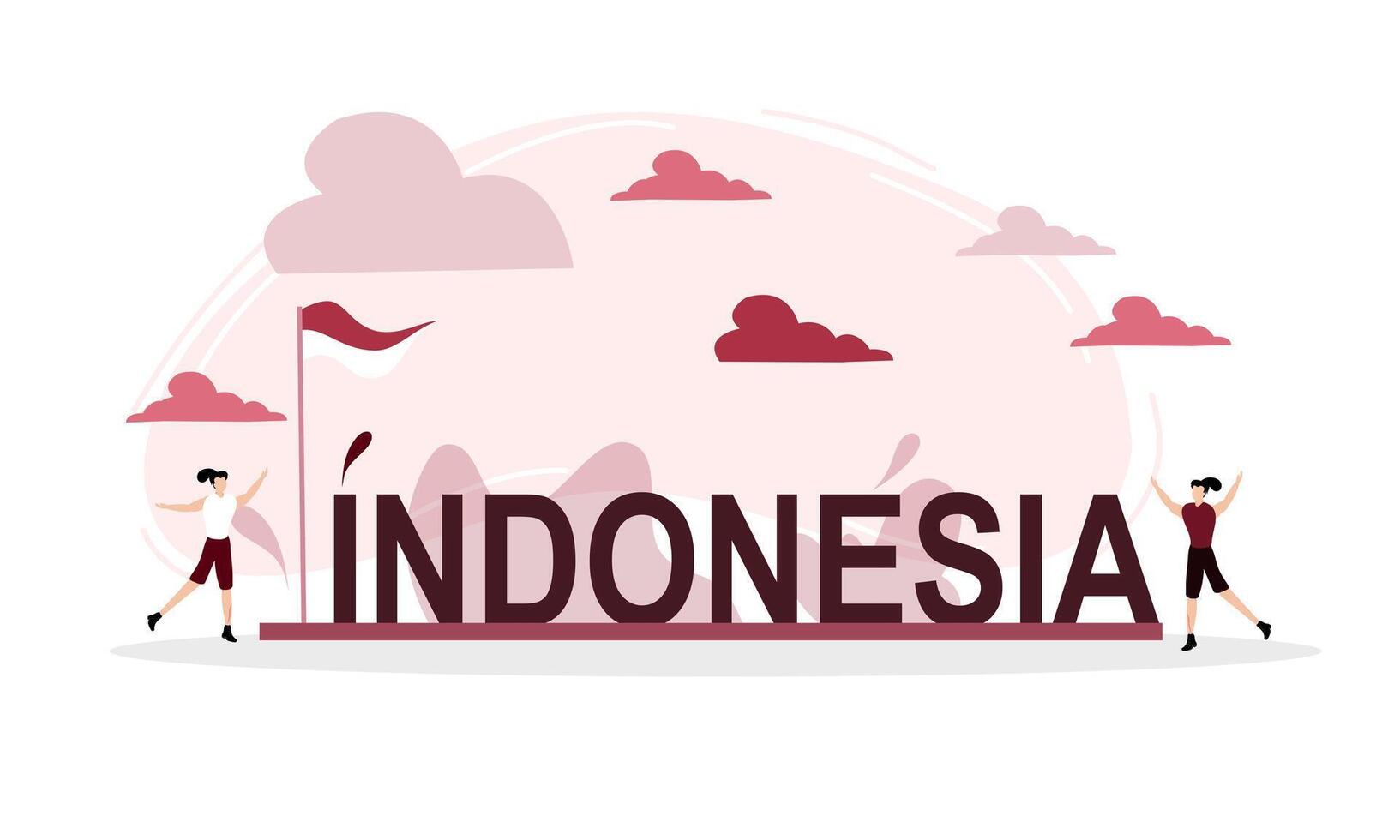 Indonesian Independence Day Celebration Design vector