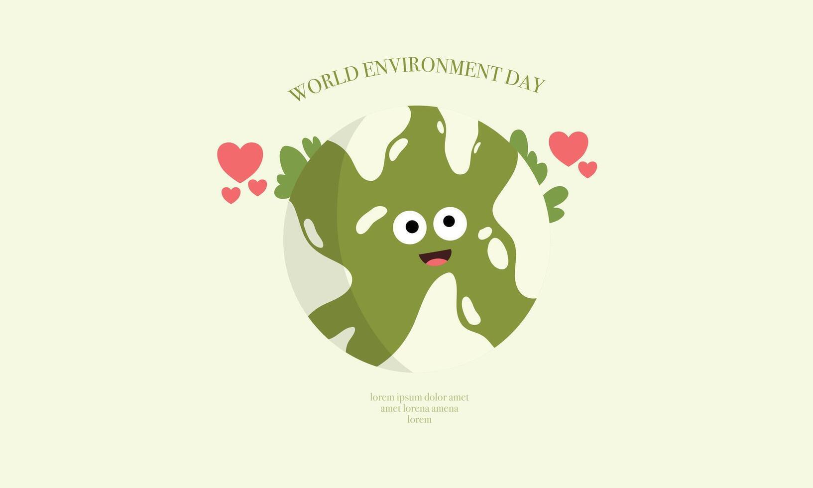 Cute Earth Hugging Itself vector