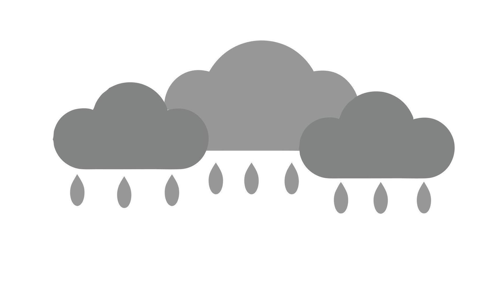 rainy weather icon illustration design vector