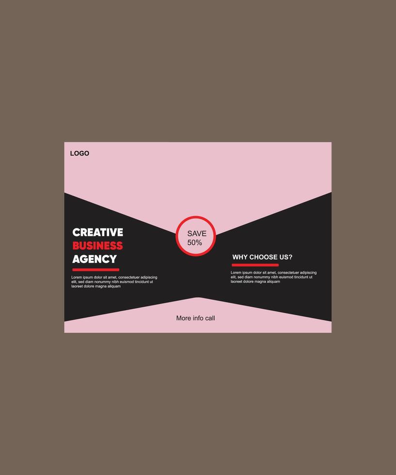 modern business post design banner layout vector