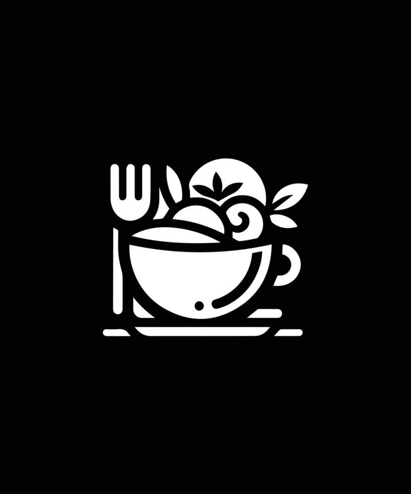 abstract restaurant logo vector
