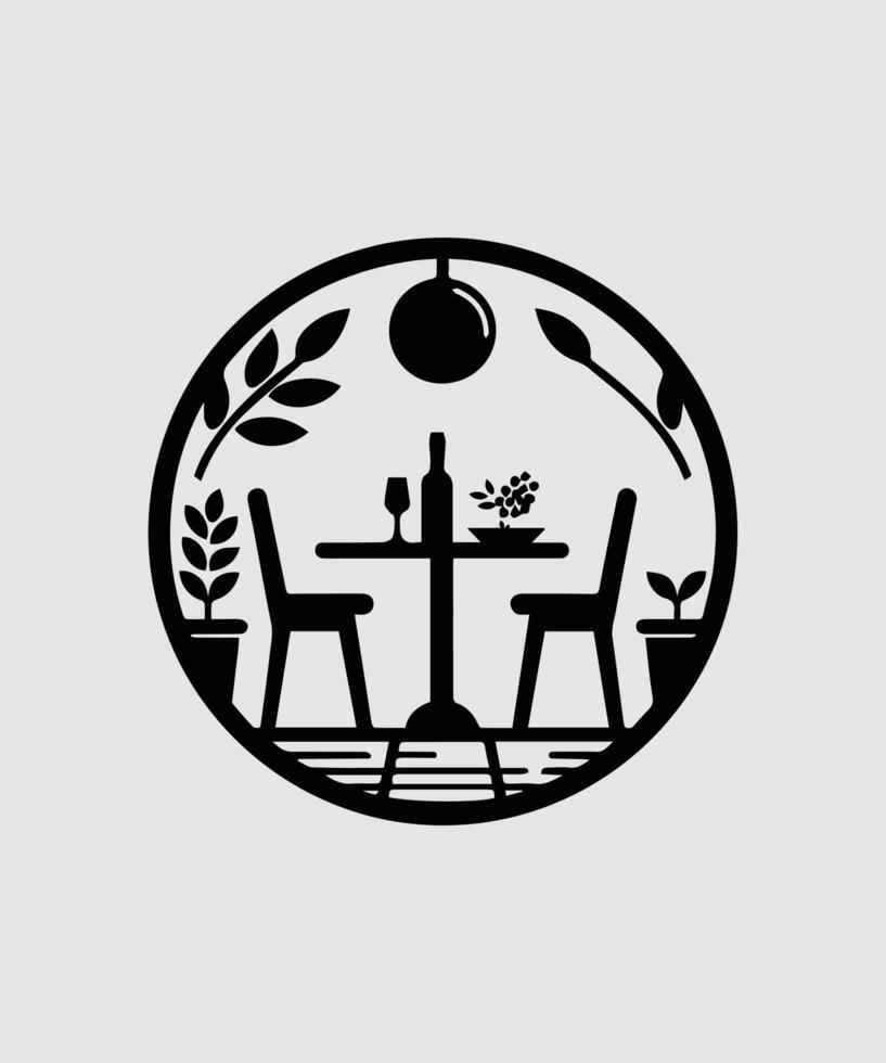 modern Restaurant logo design vector