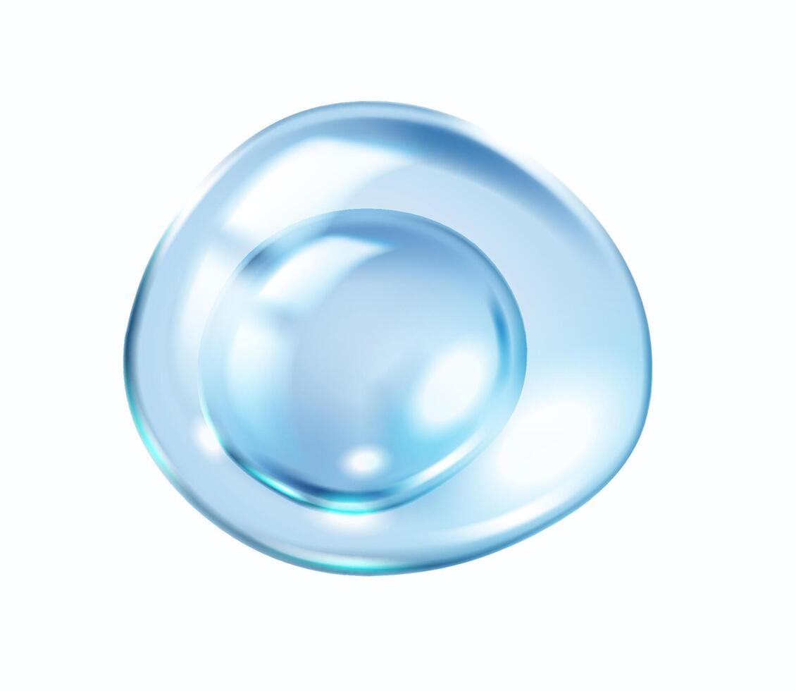 Collagen drops for moisturizing skin realistic illustration. Component for maintaining skin health 3d object on white background vector