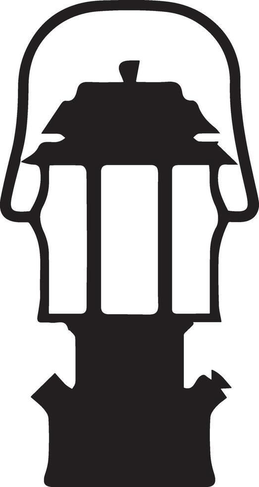 Spark plug cross section illustration. vector
