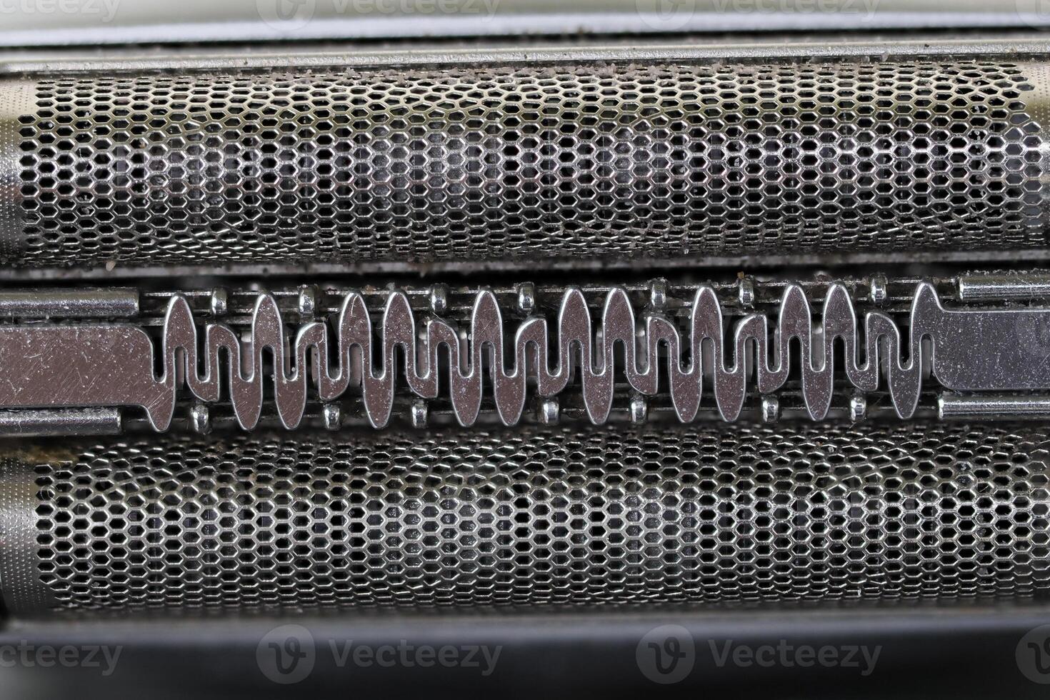 electric shaver blade macro close up detail photo