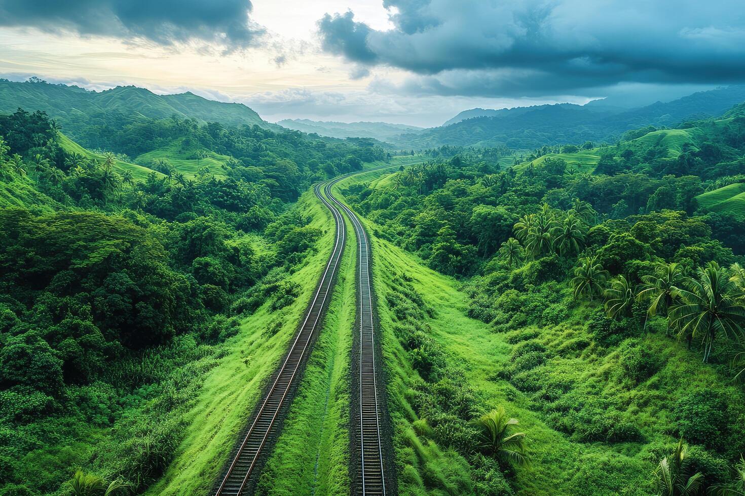 Journey Through the Evergreen Valley The Endless Railroad Trail photo