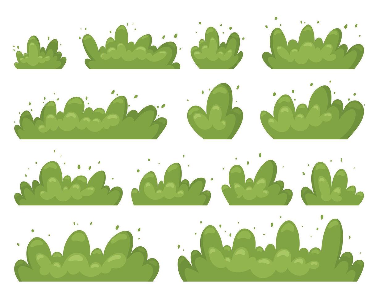 Beautiful green bush clipart design illustration vector