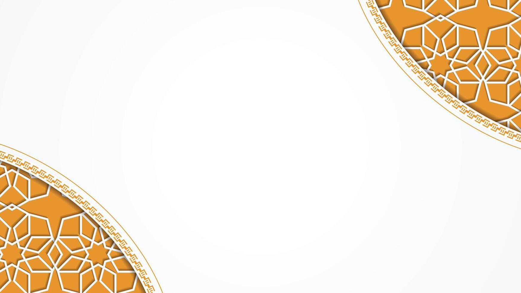 Blank Ramadan Kareem Islamic Geometric Pattern Background vector