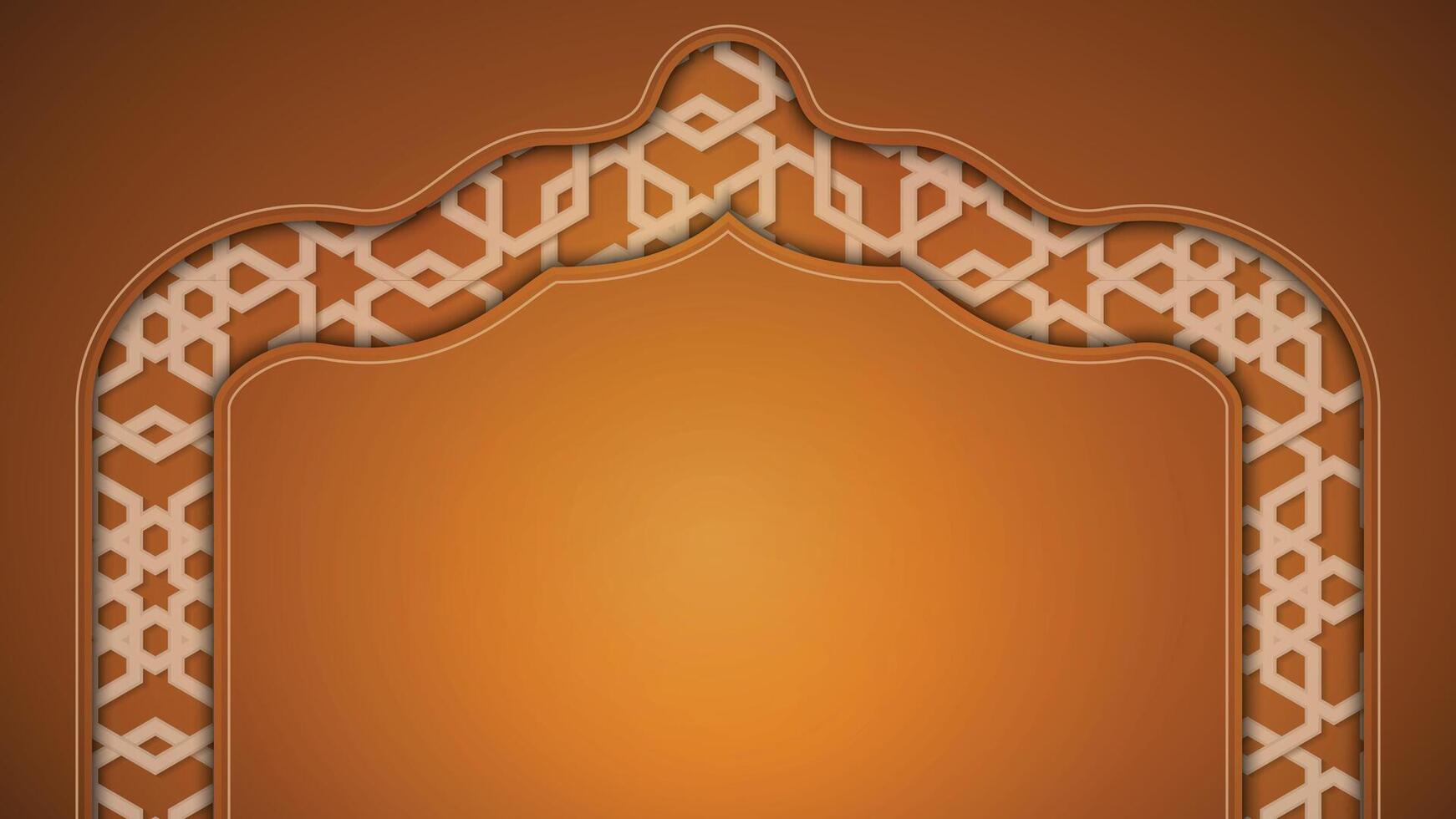 Ramadan Kareem Arabic Islamic Background with Geometric Pattern vector