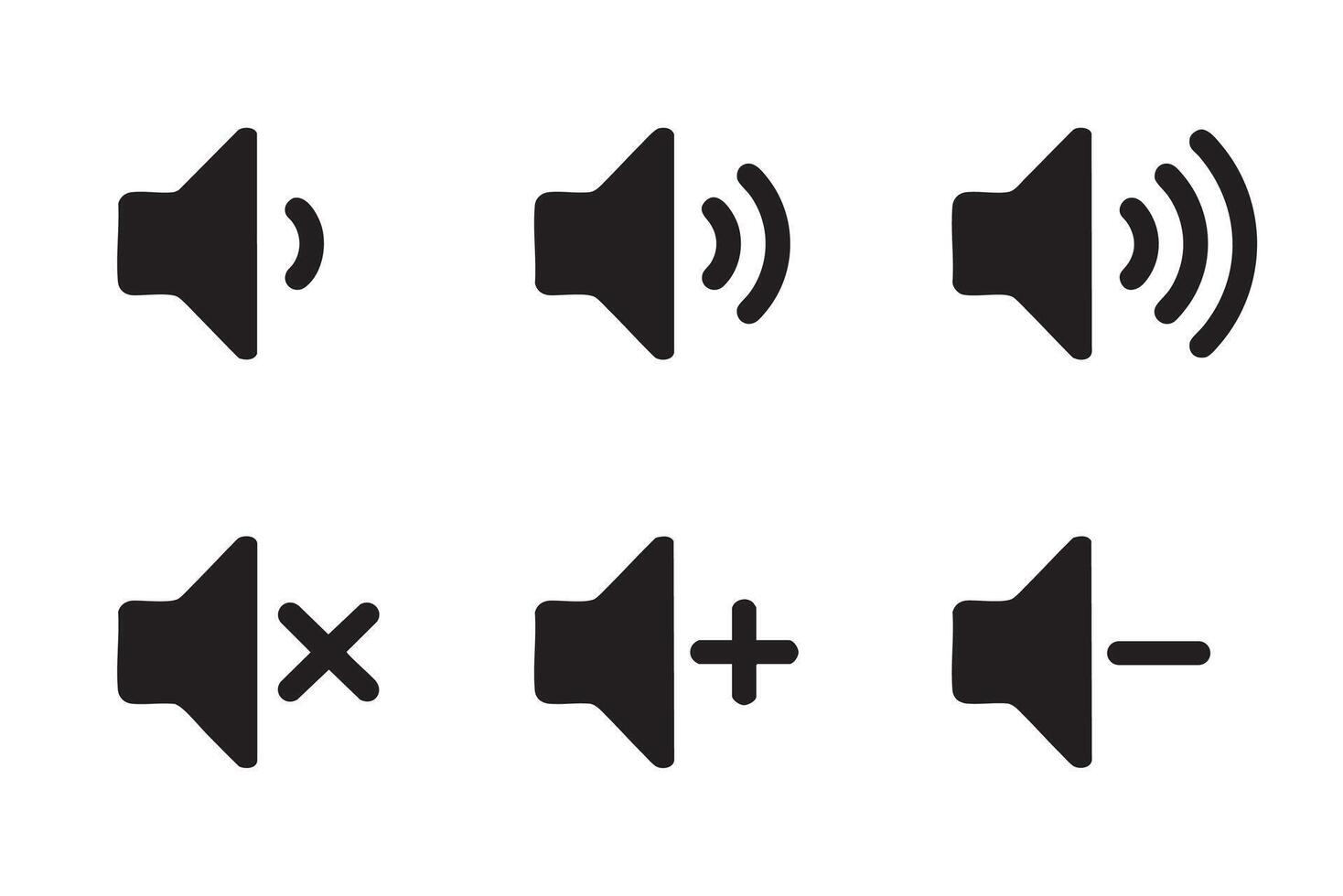 A set of four different types of speakers vector