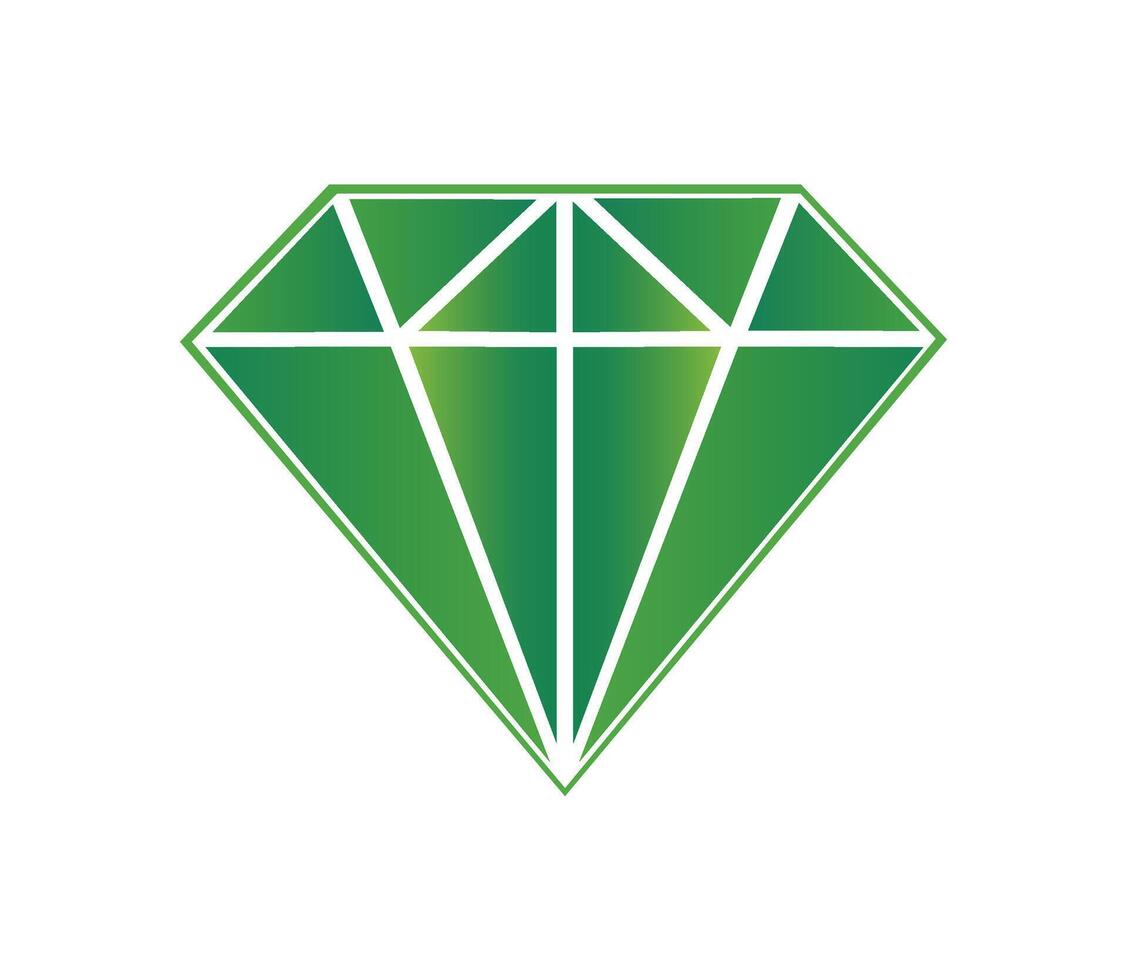 A green diamond logo on a white background vector