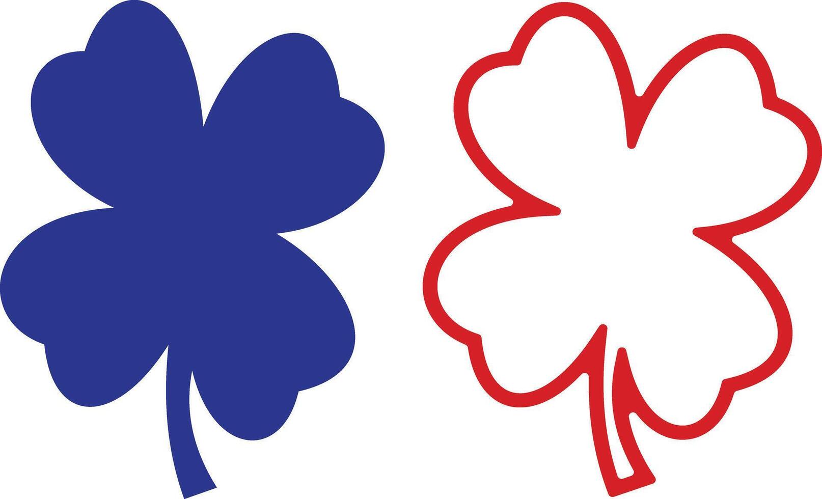 four leaf clover illustration vector