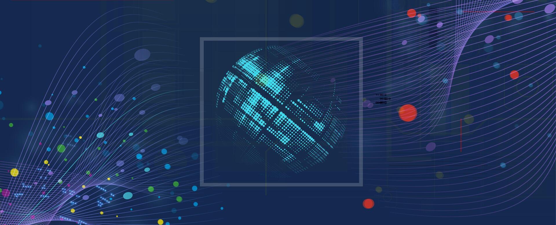 the cover of the book, the book is about the future of the internet vector