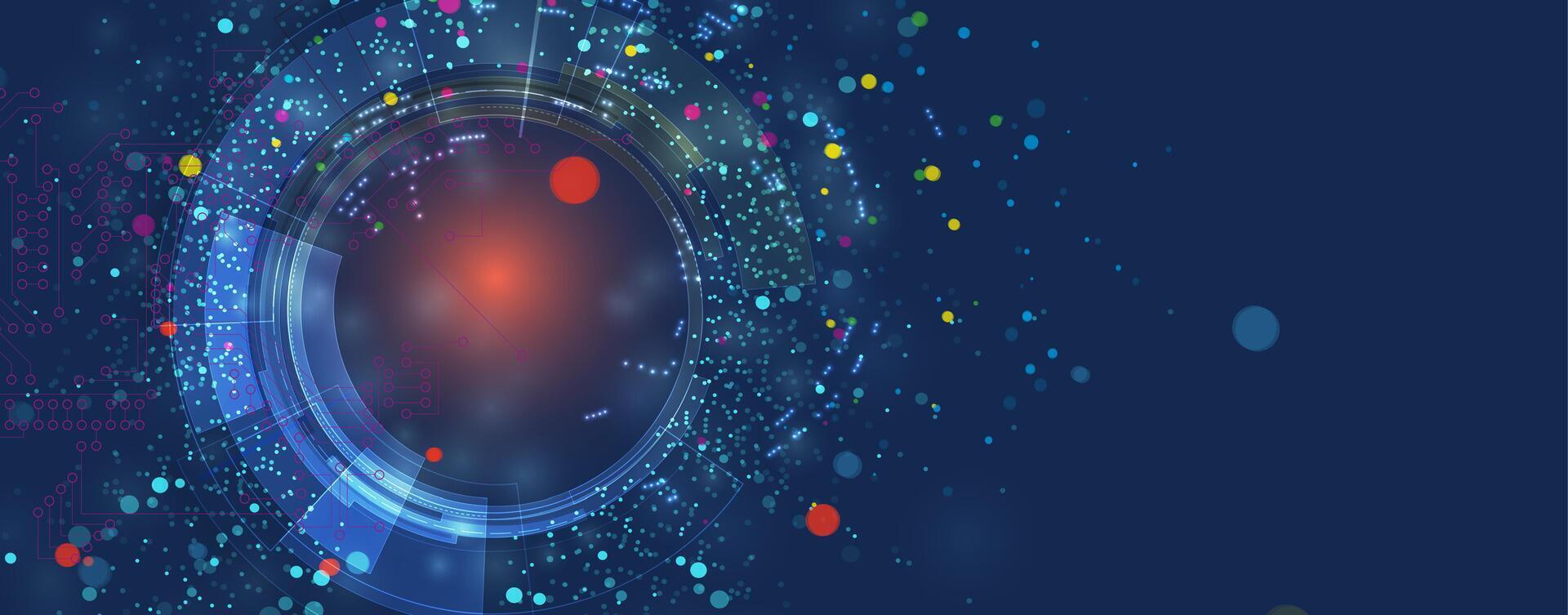 a circular object with dots and lines on it vector