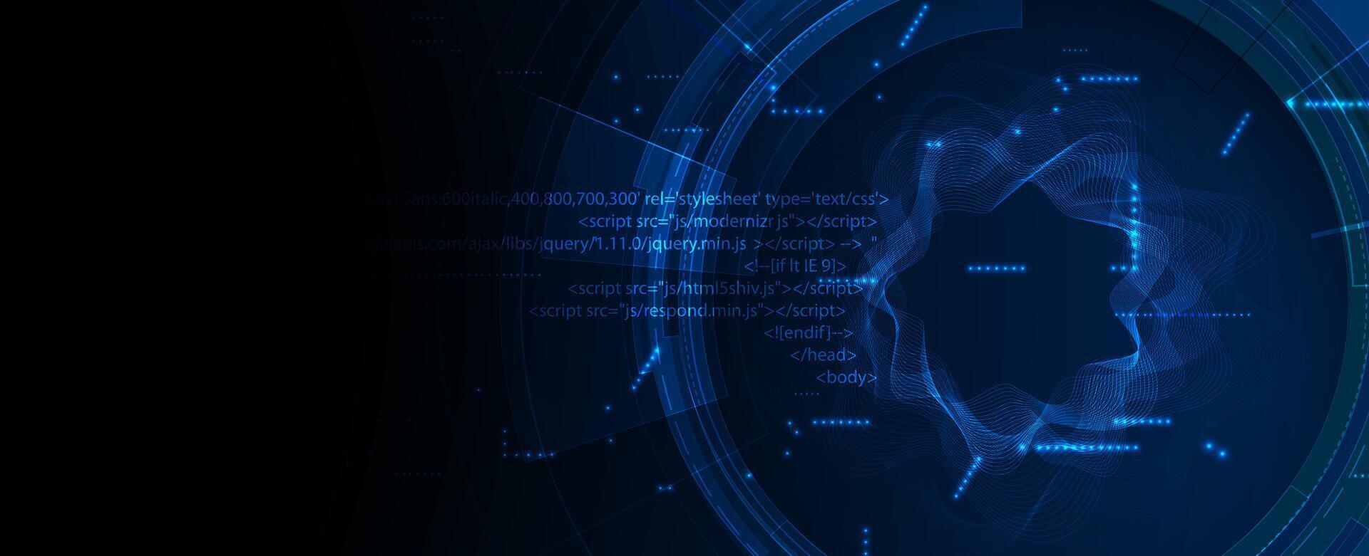 a futuristic background with a blue background vector