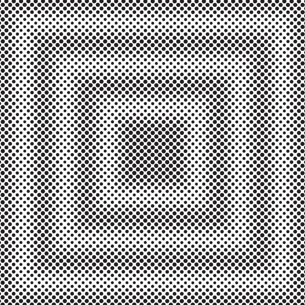 Halftone pattern silhouette design with black dots in a grid gradient shading depth and textured surface effect backdrop and background vector