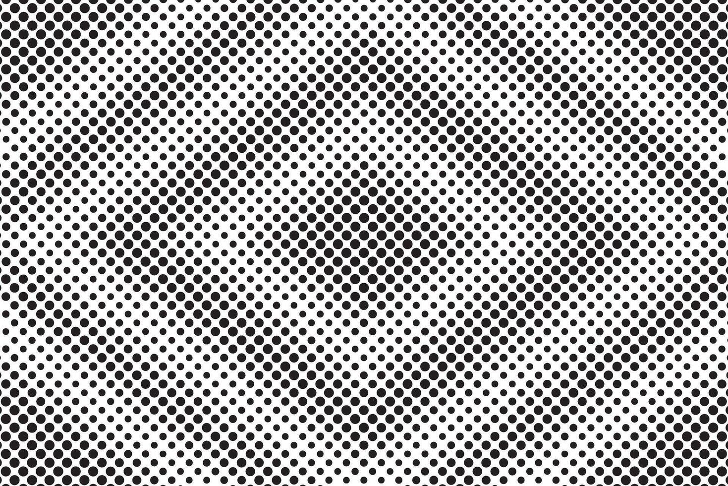 Halftone pattern silhouette design with black dots shading depth and textured surface effect backdrop and background vector