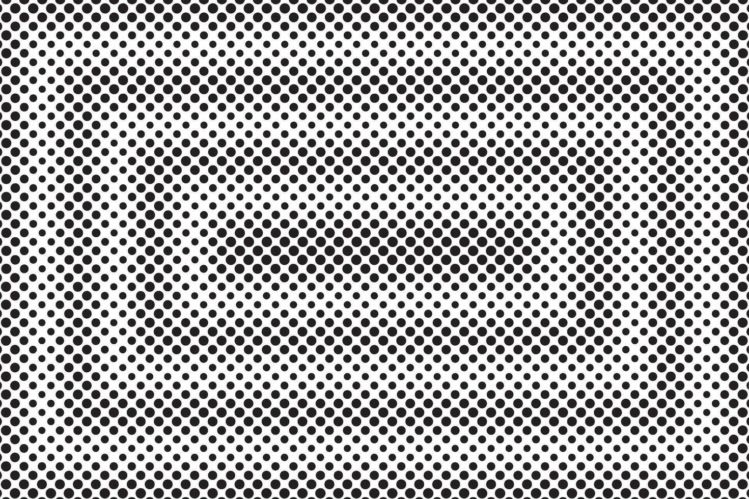 Halftone pattern design with black dots in a gradient shading depth and textured surface effect backdrop and background vector