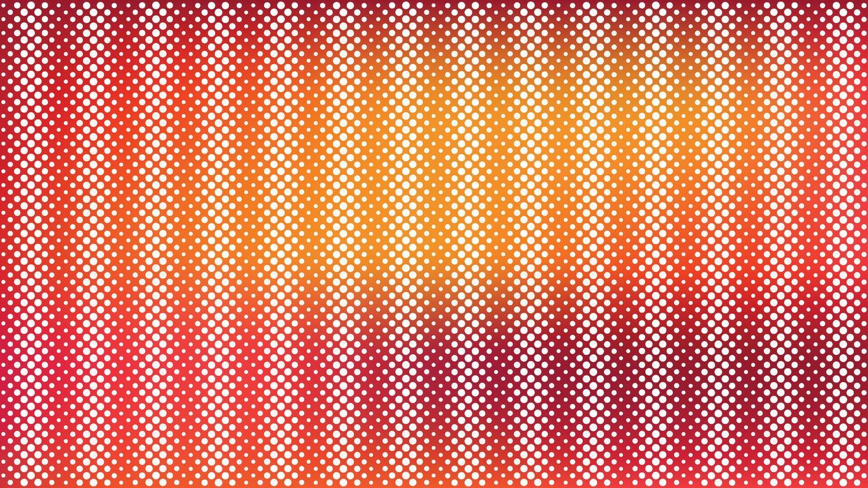 Halftone gradient dots abstract background with vibrant red golden yellow backdrop vector