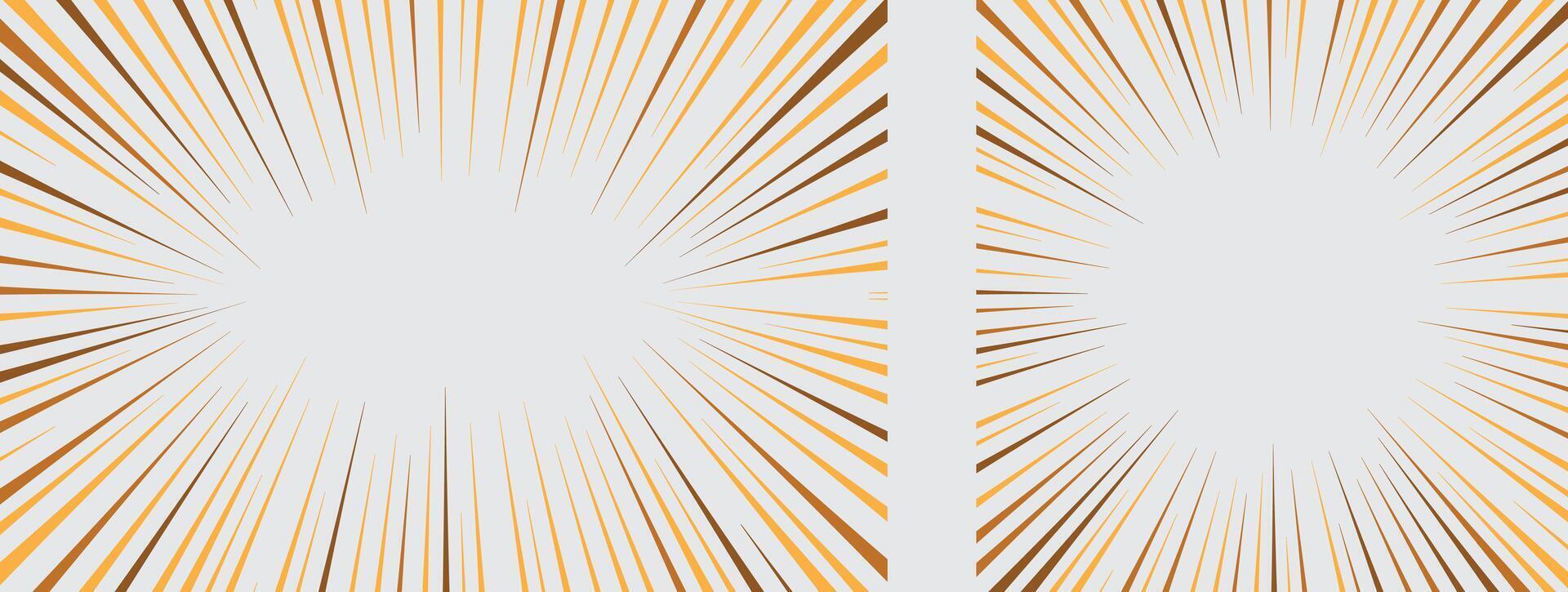 Concentrated lines, manga, effect lines background material set vector