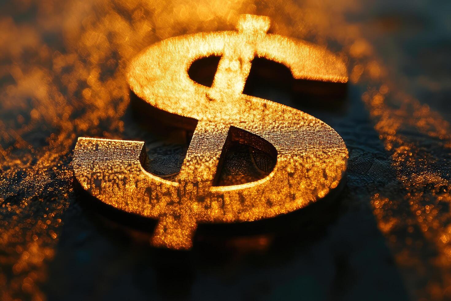 The Golden Dollar A Gleaming Symbol in the Sun photo