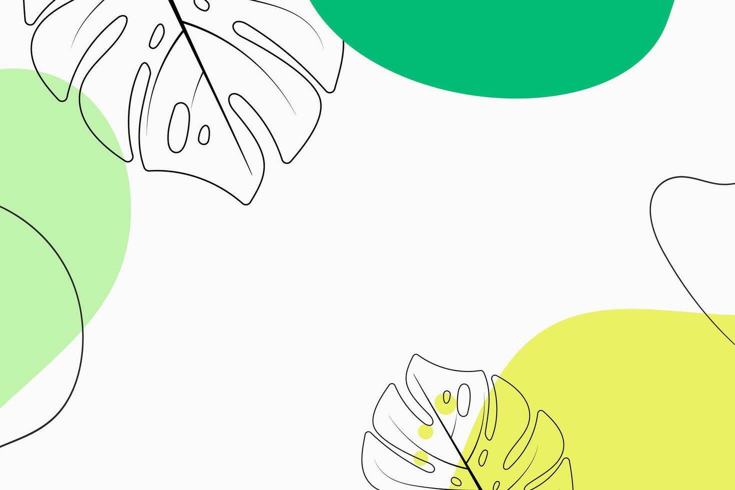 Abstract floral background with tropical leaves. Design for banner, card, invitation, sale and promotion. vector