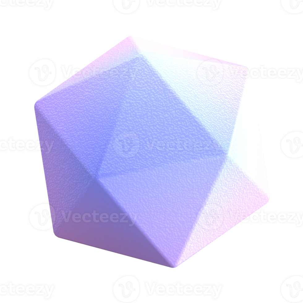 A 3d model of a purple and blue cube png