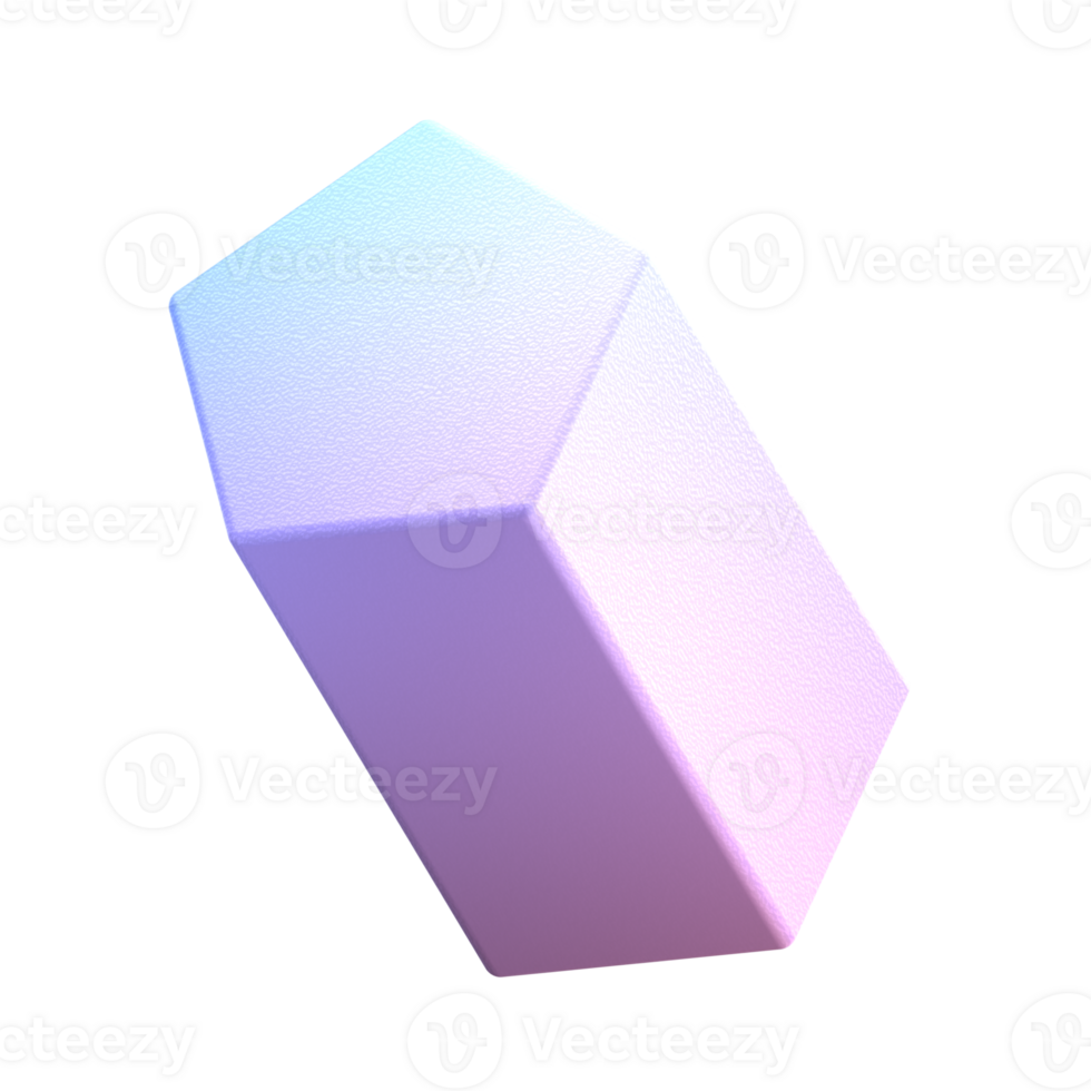 A 3d model of a cube with a purple and blue color png